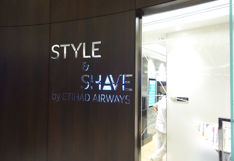 Style and Shave Salon, Etihad Business Class Lounge, Abu Dhabi Review