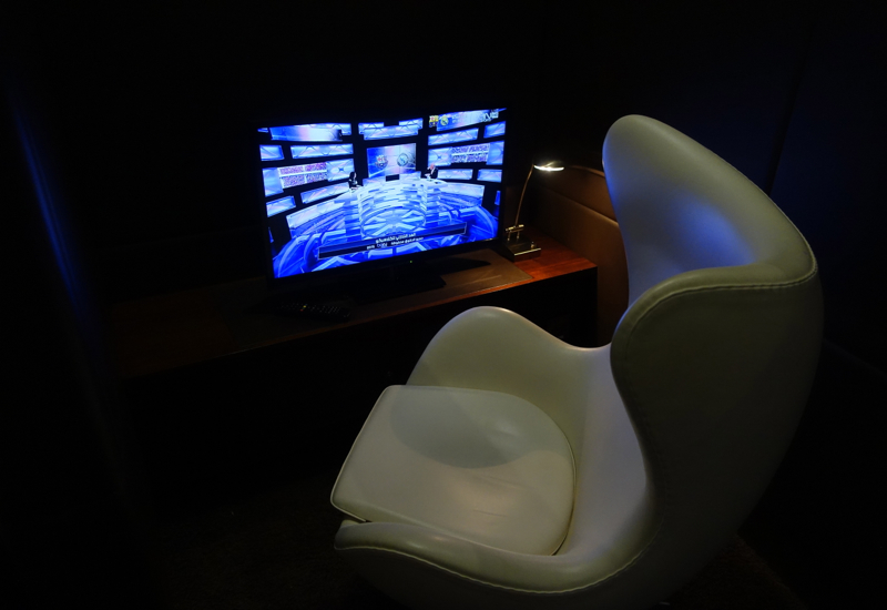 Video Game Station, Etihad Business Class Lounge, Abu Dhabi Review
