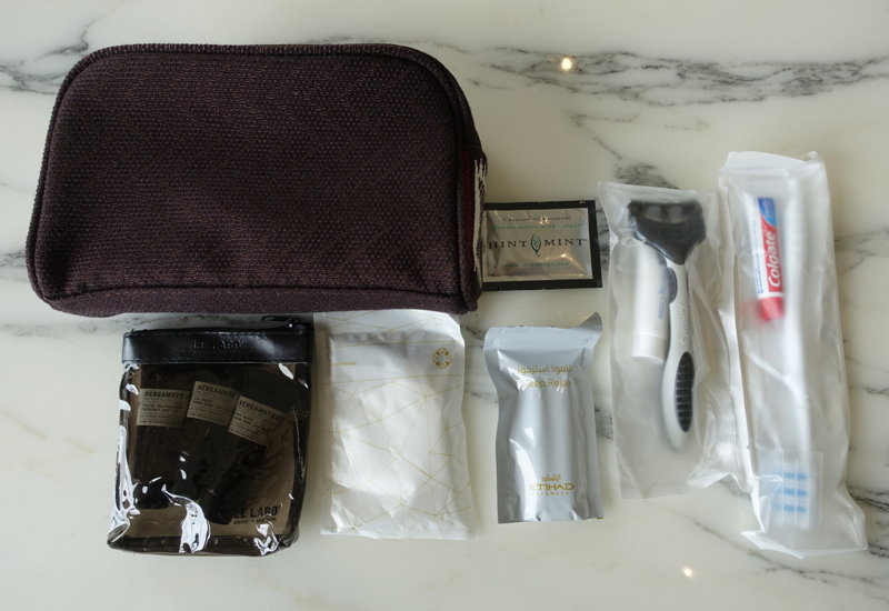 Review: Etihad A380 First Apartment Amenity Kit with Le Labo Products