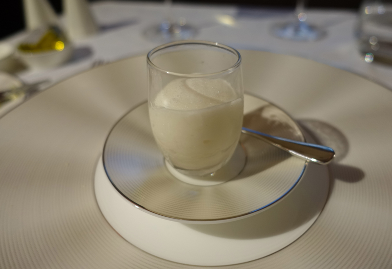 Apple Sorbet Palate Cleanser, Etihad A380 First Apartment Review