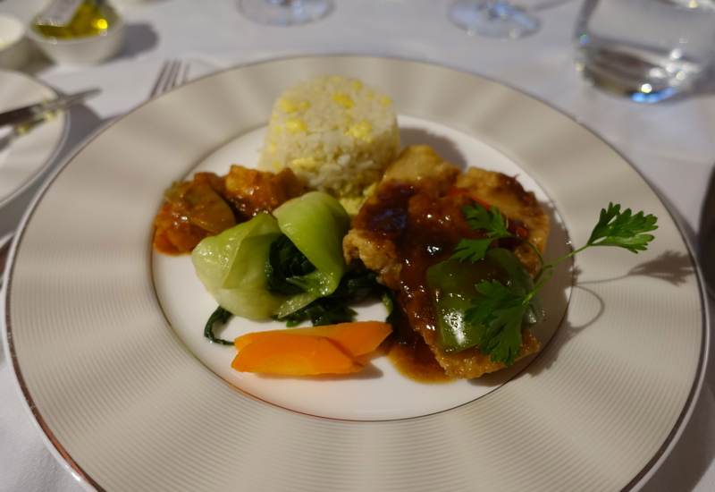 Braised Red Snapper, Etihad A380 First Apartment Review