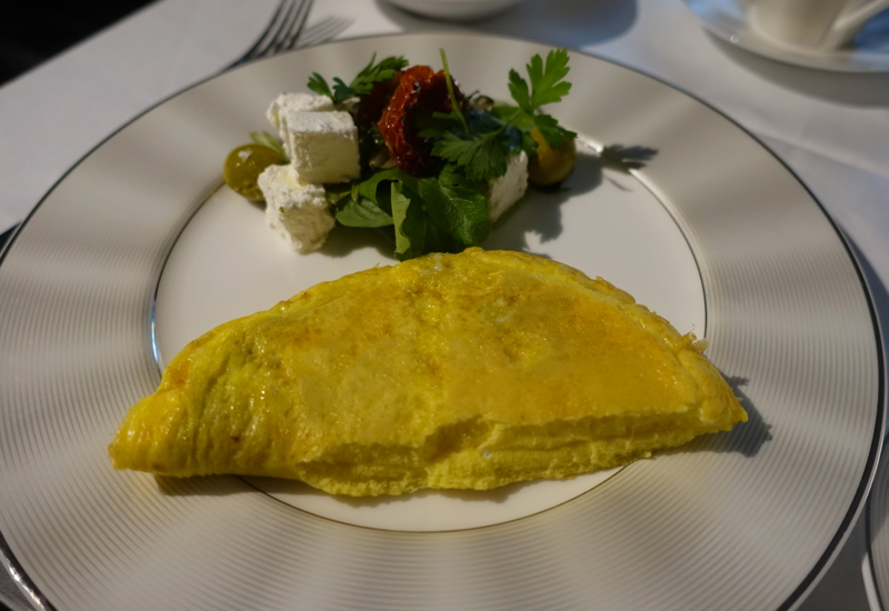 Breakfast Omelette, Etihad First Apartment Review, A380