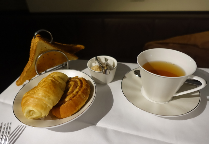 Breakfast Pastries and Mint Tea, Etihad First Apartment Review, A380