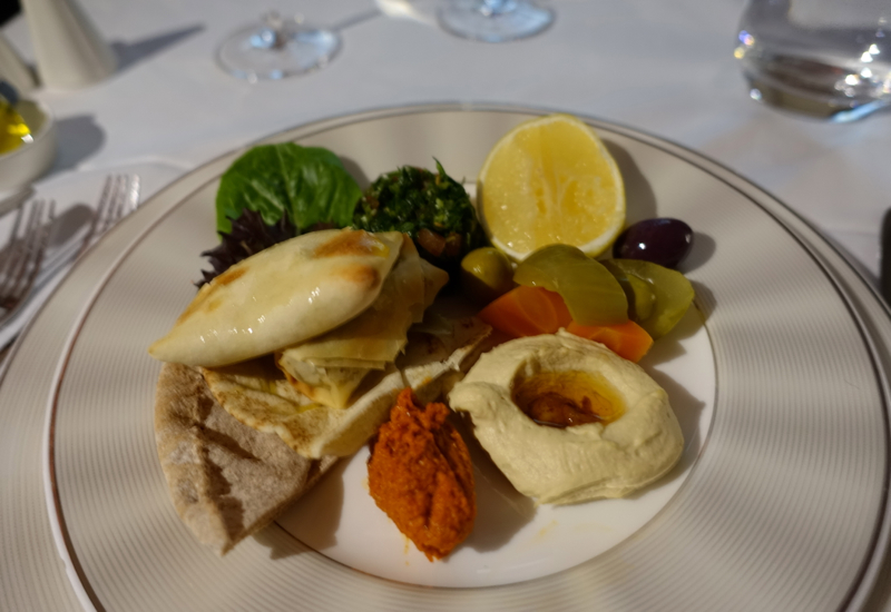 Arabic Mezze, Etihad A380 First Apartment Review