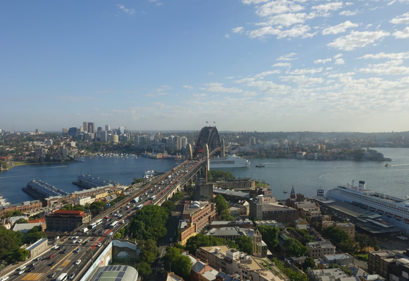 View from Horizon Club Lounge, Shangri-La Sydney Review