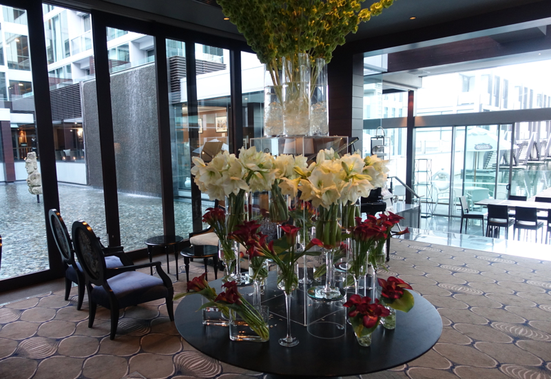 Lobby Flowers, Sofitel Auckland Review