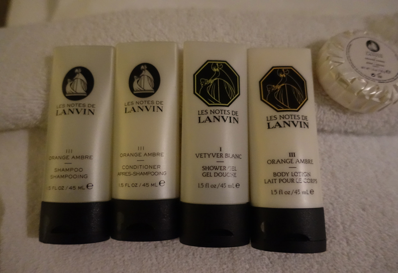 Les Notes de Lanvin Bath Products, Sofitel Auckland Review