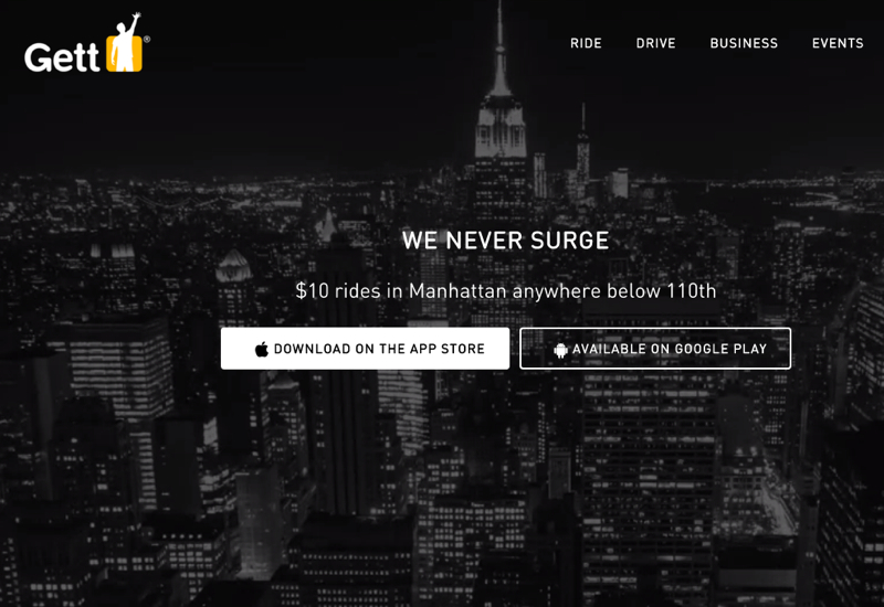 Gett: $10 Anywhere in Manhattan Below 110th Street