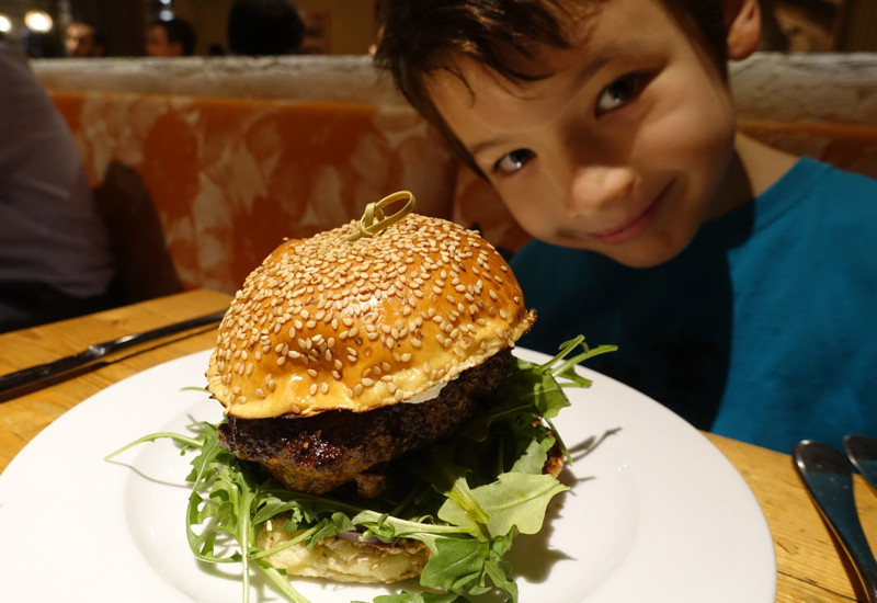 Spiced Lamb Burger, Amali Restaurant Review, NYC