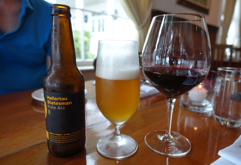 Beer and Red Wine, The Gables Restaurant Review, Russell