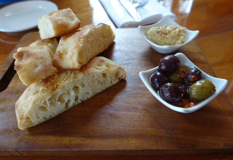 Wood Fired Bread and Hummus, The Gables Restaurant Review, Russell