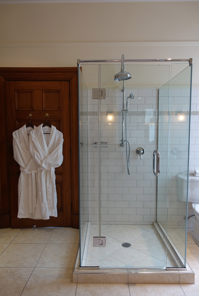 Glass Enclosed Shower, Clark Suite, Otahuna Lodge Review