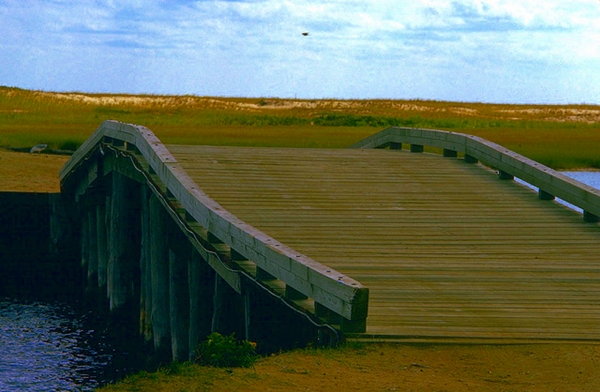 Chappaquiddick wooden bridge, Martha's Vineyard