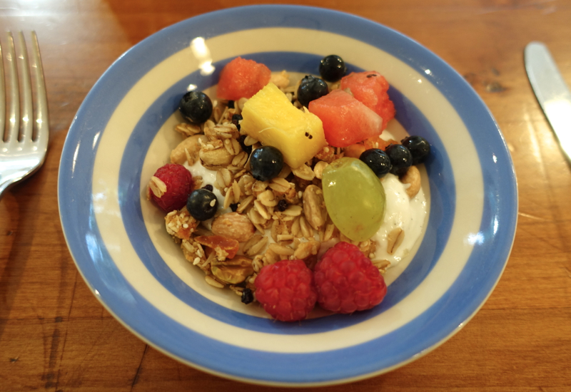 Fruit, Yogurt and Homemade Granola, Otahuna Review
