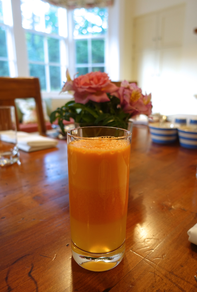 Fresh Squeezed Juice, Otahuna Lodge Review, New Zealand