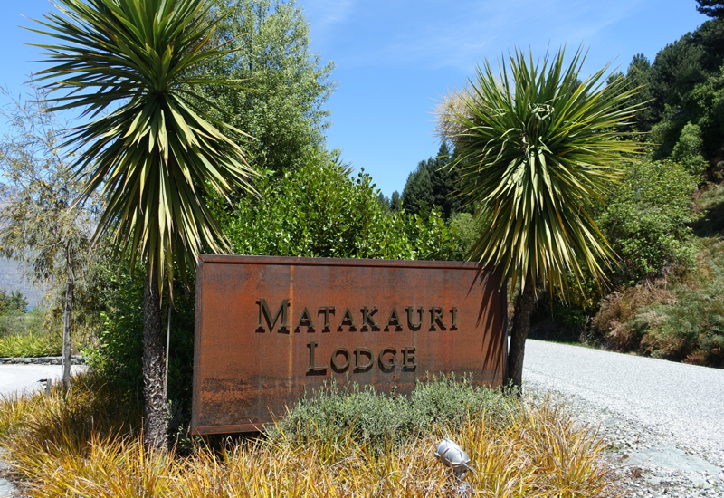 Matakauri Lodge Sign, Glenorchy Near Queenstown, New Zealand