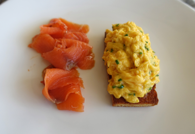 Aoraki Smoked Salmon and Scrambled Eggs on Brioche, Matakauri Lodge Review