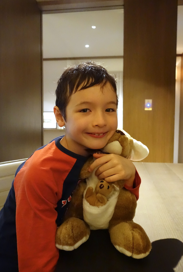 Kid's Gift from Park Hyatt Sydney: a Kangaroo and Joey