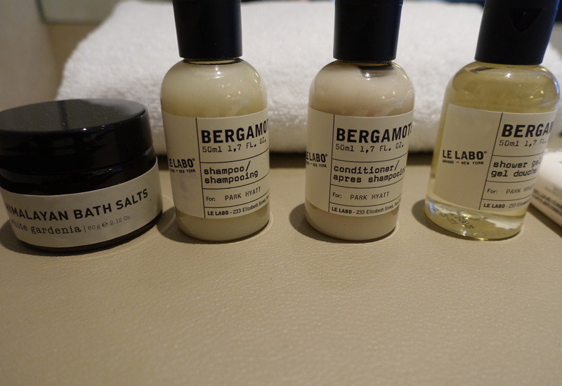 Le Labo Bergamote 22 Bath Products, Park Hyatt Sydney Review