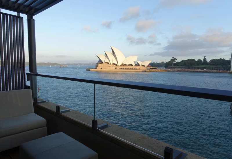 View of Opera House from Balcony, Opera Deluxe Room, Park Hyatt Sydney Review