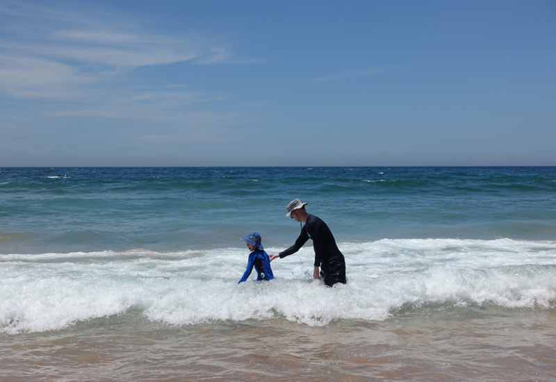 Palm Beach, Australia: Playing in the Surf