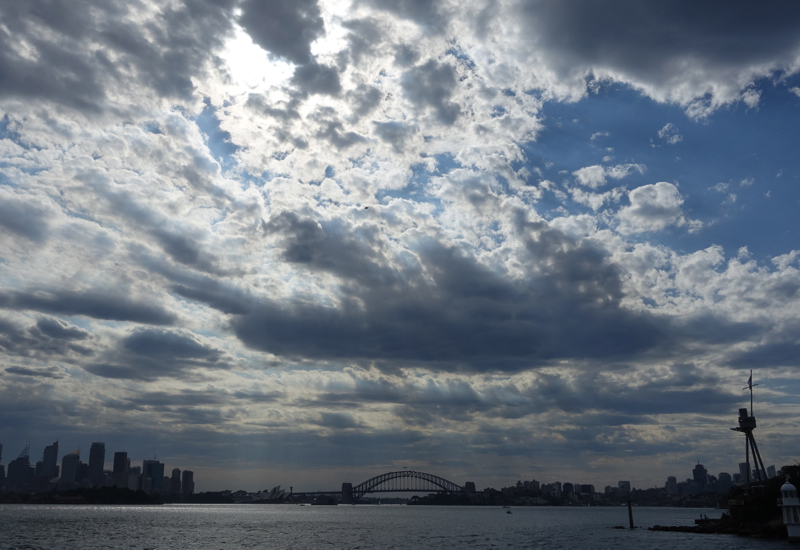 Sydney Skyline and Sydney Harbour Bridge, View from Manly Ferry