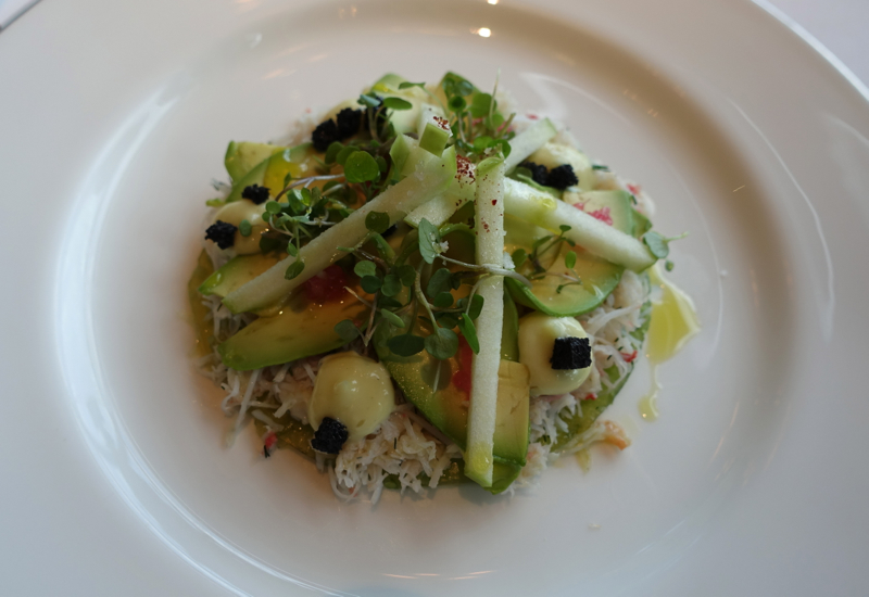 Snow Crab and Avocado Appetizer, The Dining Room, Park Hyatt Sydney Review