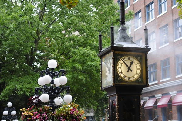 Steam powered clock in Gastown, Vancouver