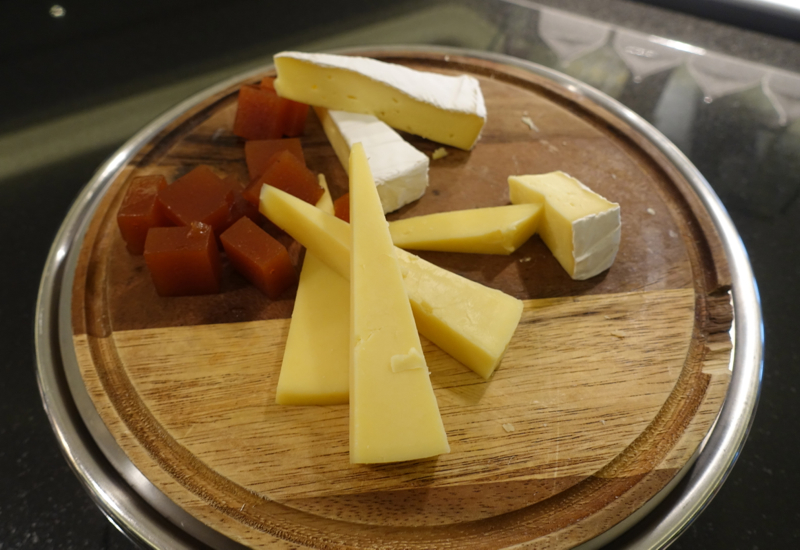 Cheese Selection, Etihad Lounge, Sydney Review