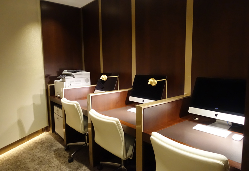 Business Center, Etihad Lounge, Sydney Review