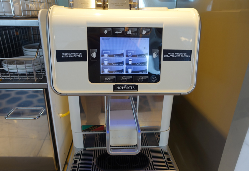 Espresso Drink Machine, Qantas First Class Lounge Sydney Review