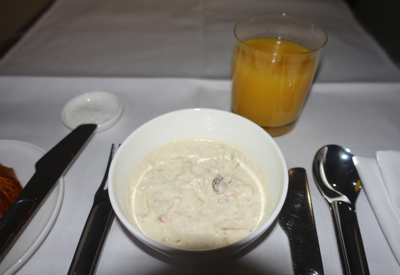 Muesli and Orange Juice, Qantas A380 First Class Review