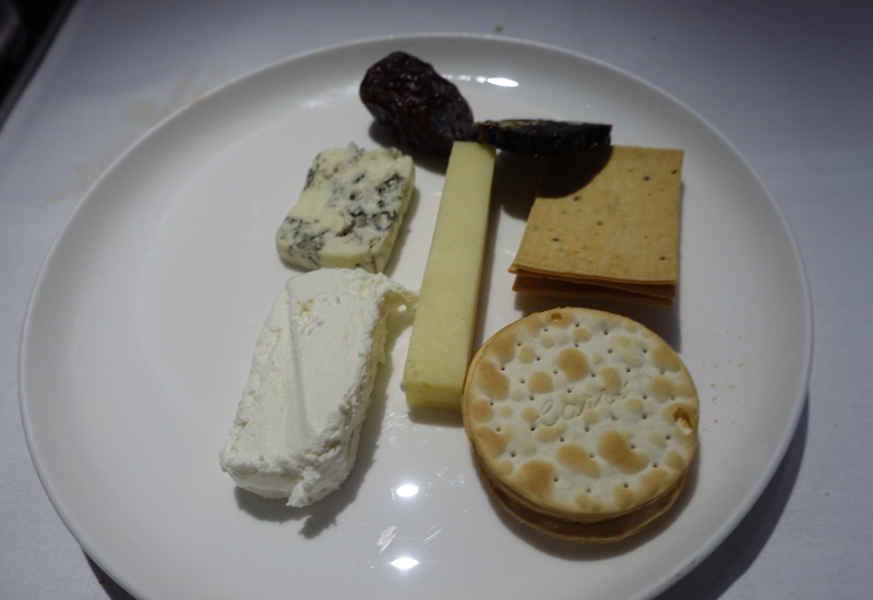 Cheese Plate, Qantas A380 First Class Review