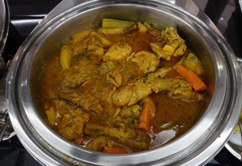 Chicken Curry, Etihad Premium Lounge Abu Dhabi Review