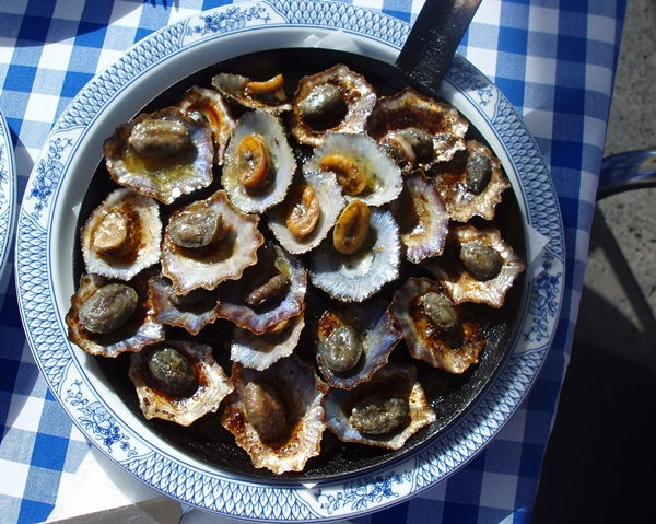 Grilled lapas (limpets), Madeira, Portugal