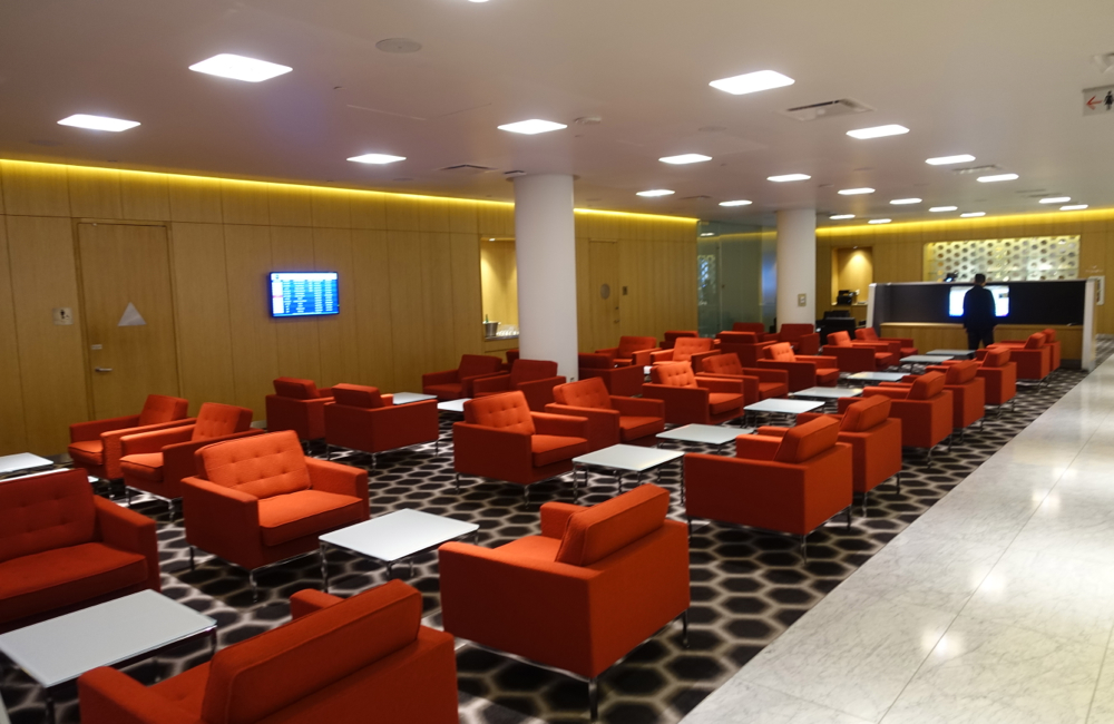 Seating Area, Qantas First Class Lounge LAX Review