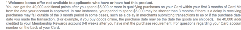 AMEX Business Platinum Card Signup Bonus Not Available For Current or Past Cardmembers 