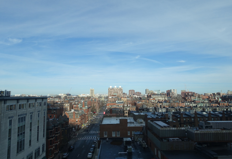 View from Mandarin Back Bay Room, Mandarin Oriental Boston Review