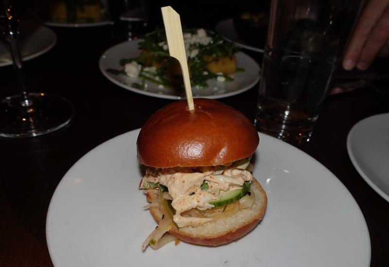 Crab Slider with Spicy Mayo and Kimchi, Trade, Boston Review