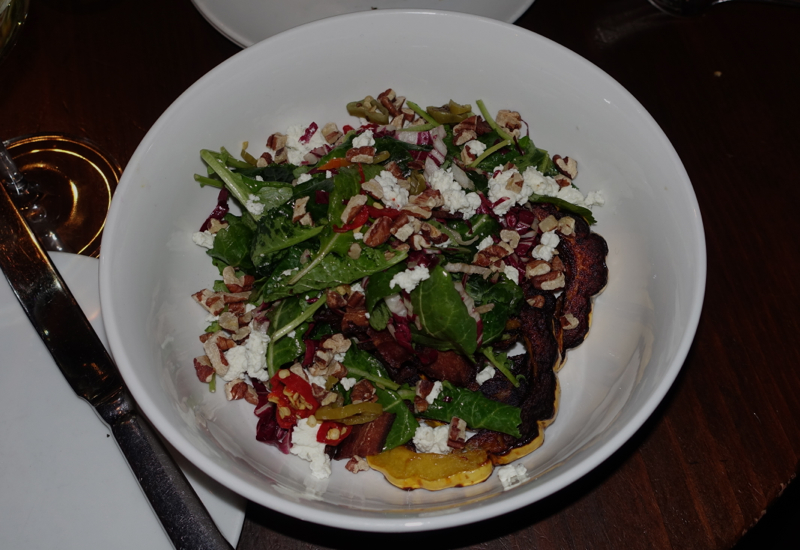 Kale Salad with Roasted Delicata Squash, Trade Boston Review