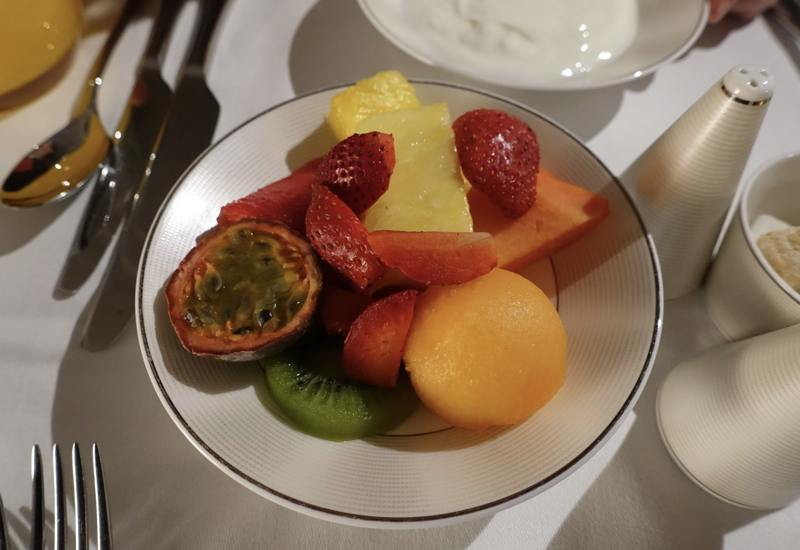 Fresh Fruit, Etihad First Class Apartment A380 Review