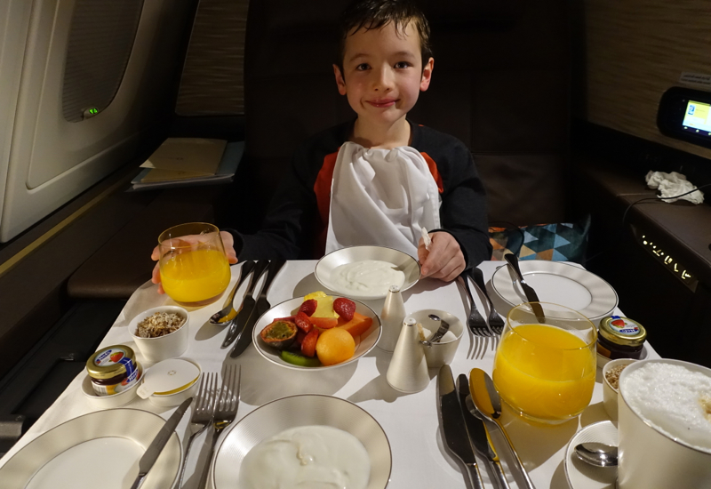 Breakfast, Etihad First Apartment A380 Review