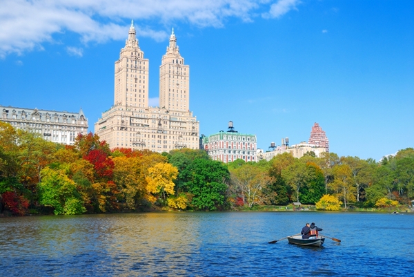 Boating in Central Park, New York City