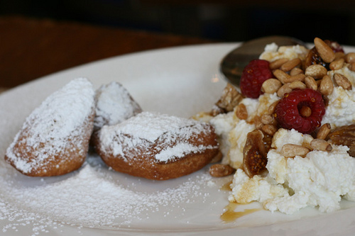 Merveilles and fresh ricotta, Prune Restaurant, NYC