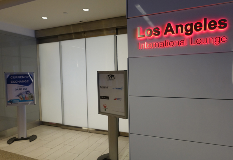 Entrance to Los Angeles International Lounge, LAX