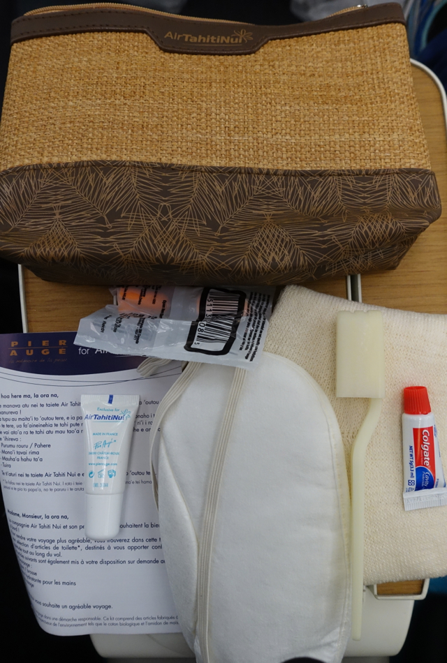 Air Tahiti Nui Business Class Amenity Kit Review