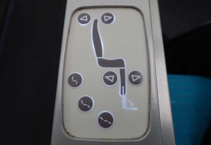 Seat Controls, Air Tahiti Nui Business Class Review