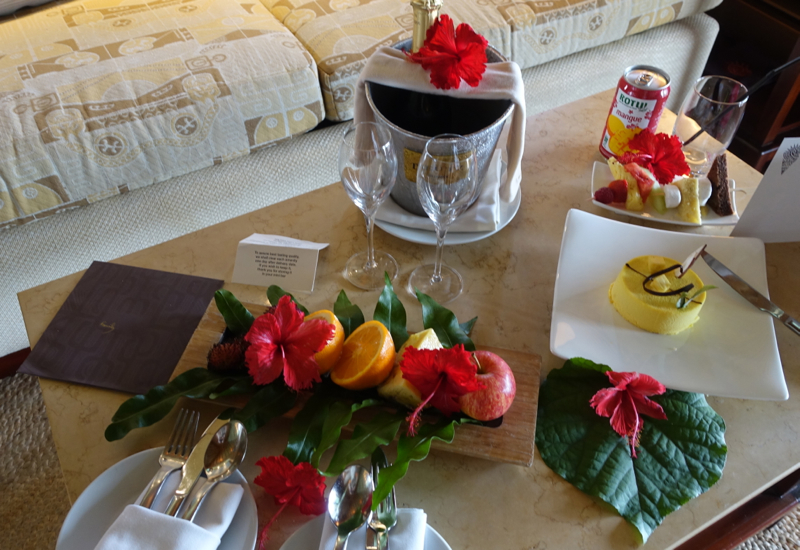 Anniversary Welcome Amenities, Four Seasons Bora Bora Review