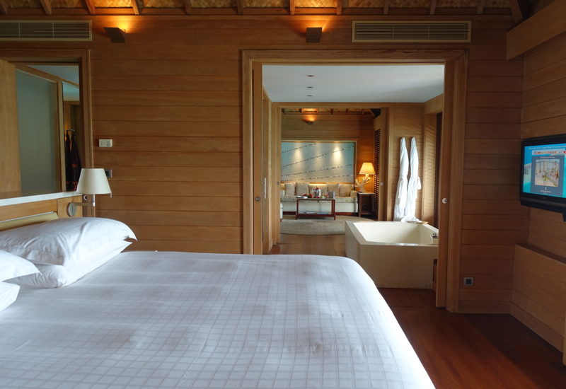 Four Seasons Bora Bora Overwater Bungalow Bedroom Review