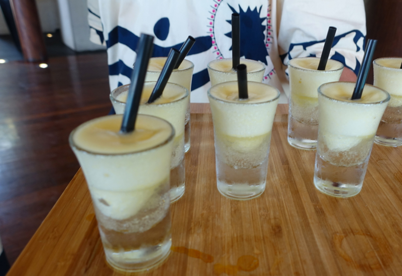 Passion Fruit Welcome Drink, Four Seasons Bora Bora Review